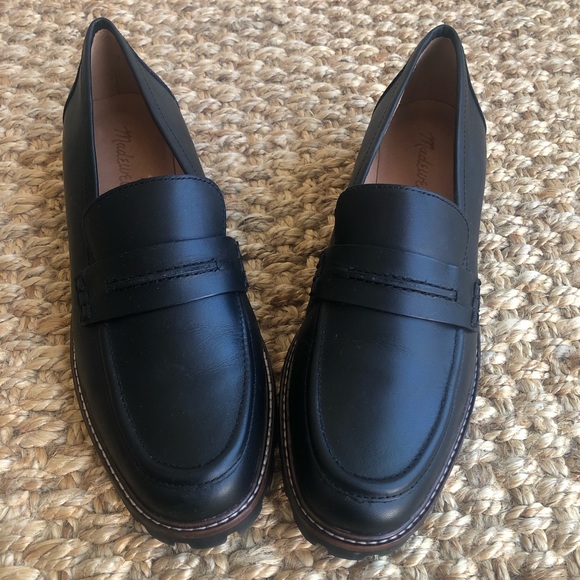 Madewell The Corinne Lug Sole Loafer. Leather. Size 8.5 - Picture 7 of 12